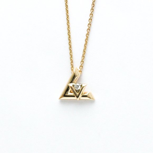 LOUIS VUITTON 18k Rose Gold Diamond Necklace - Picture 1 of 11